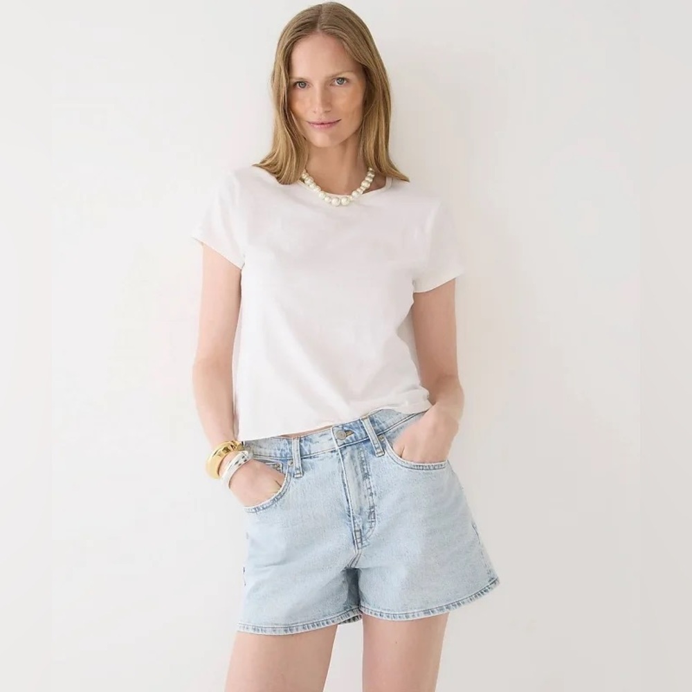 J.Crew High Rise Denim Shorts Light Wash Size 26